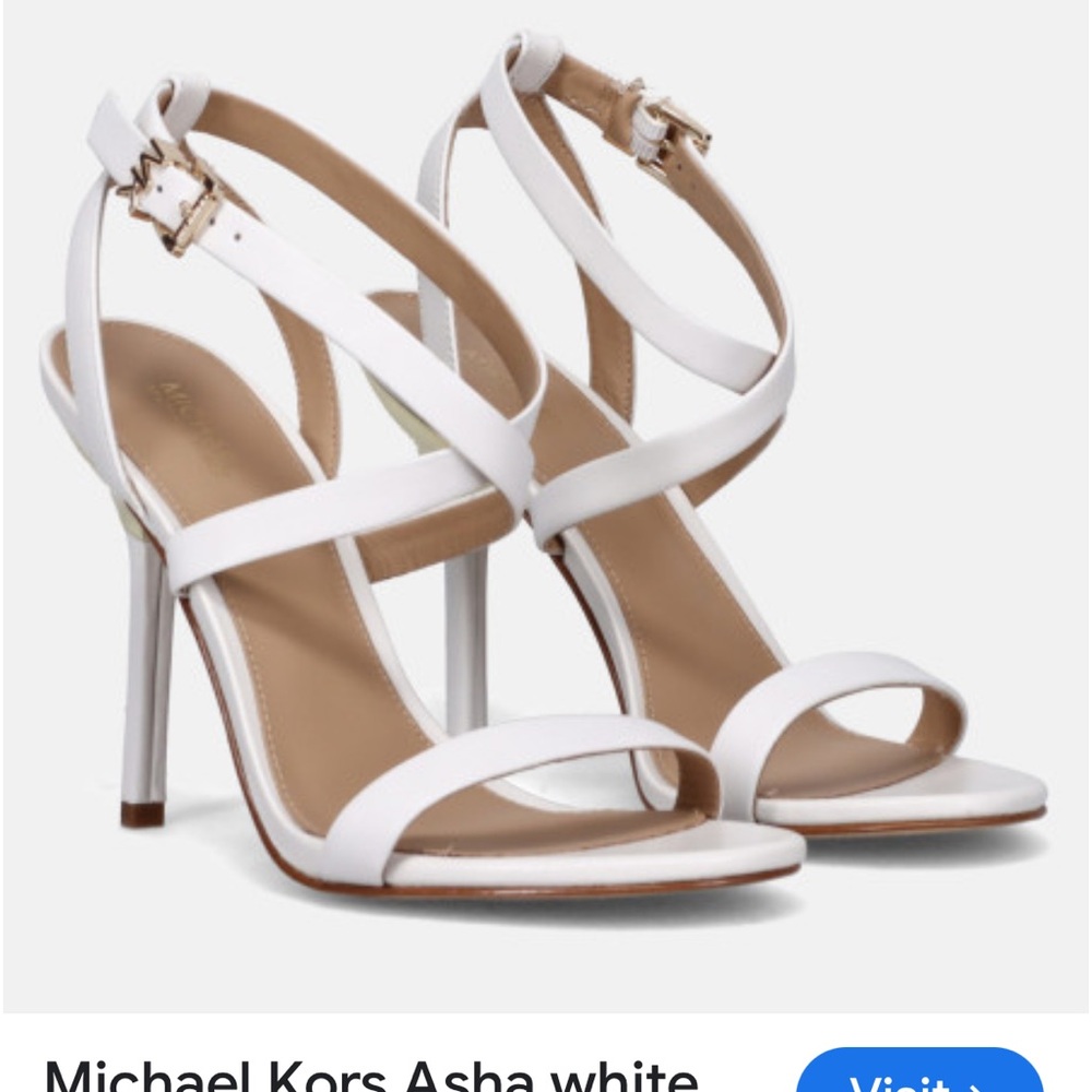 heeled sandals with a design by Michael Kors, made of high-quality leather. NWOT